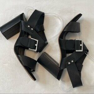 Aquatalia by Marvin K “Karat” Black Heel Sandal